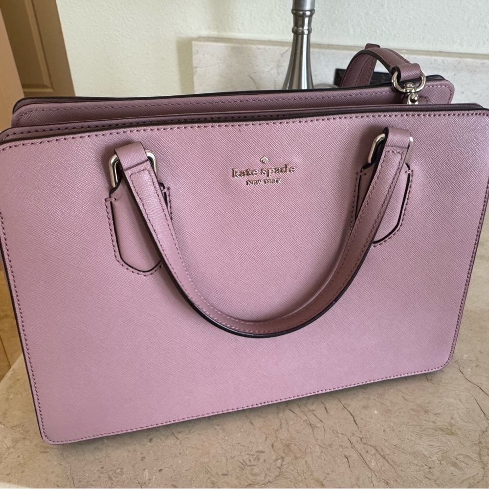 Kate Spade Mauve Satchel with Timeless Elegance